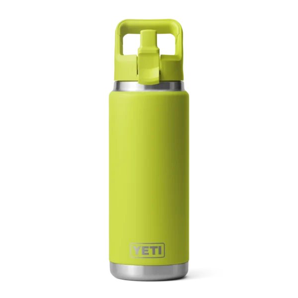 Yeti 26 oz store with straw chartreuse and KCO