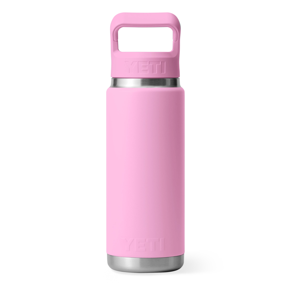 Yeti Rambler 26oz Bottle With Color Matched Straw Cap - Power Pink 