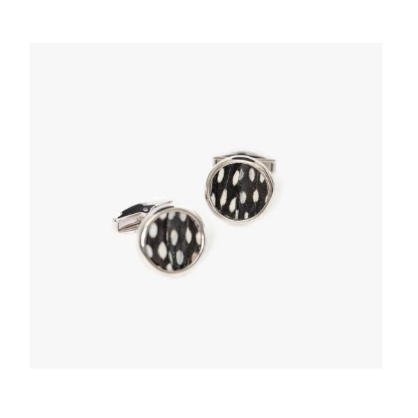 Brackish Cufflinks - Bear (Rhodium)