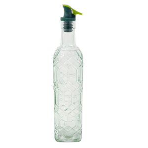 Grant Howard Corsica Embossed Glass Cruet with Pourer (16 oz)