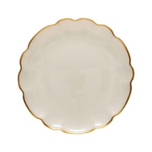 Casafina Glass Scallop Charger Plate - Gold