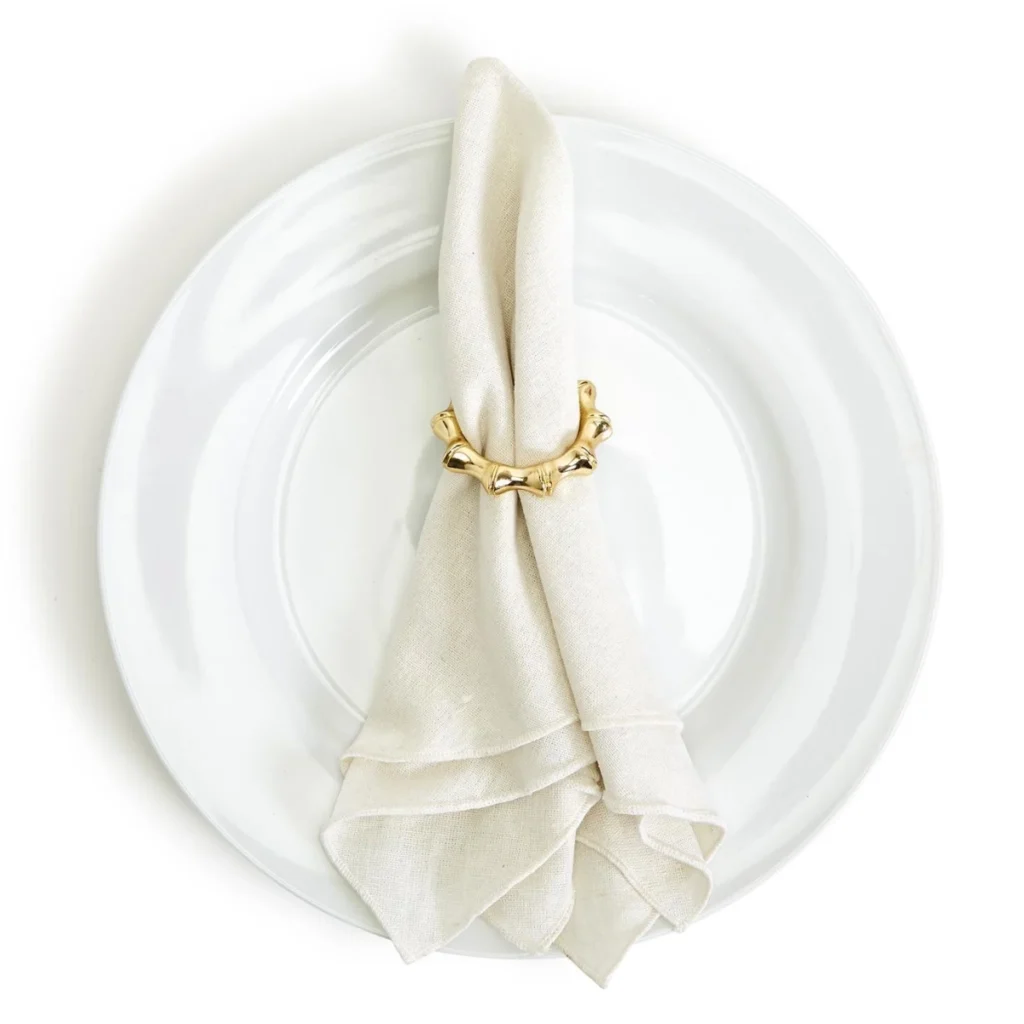 Golden Bamboo Napkin Ring