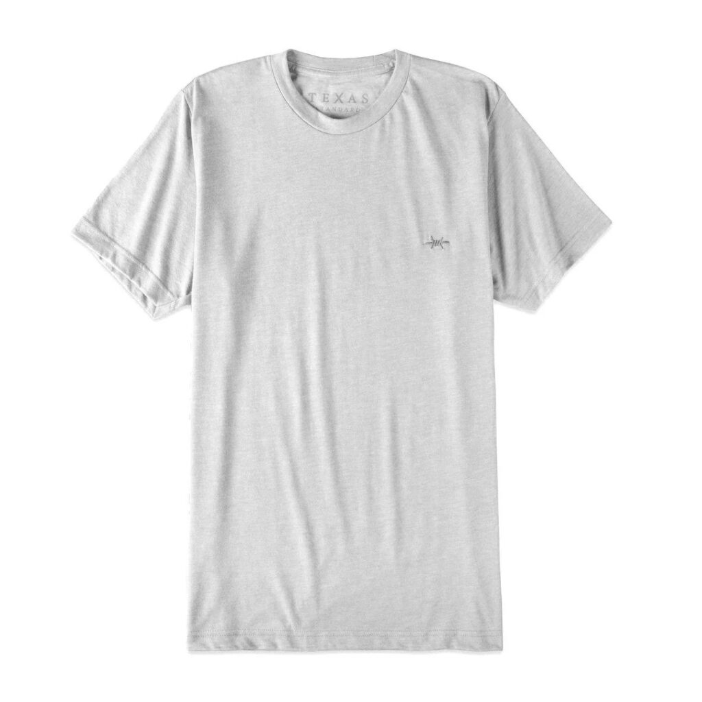 Texas Standard Performance Hybrid Tee - Heather White