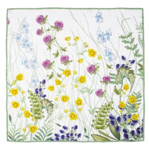 Halcyon Days Highgrove Wildflower Breeze Silk Scarf