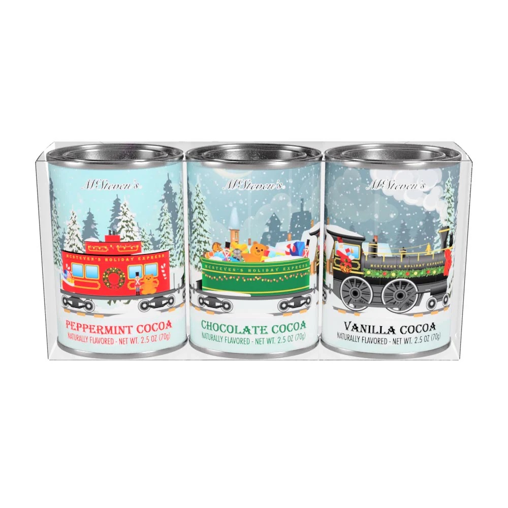 Holiday Express Winter Cocoa Gift Set/3 (2.5 oz Tins)