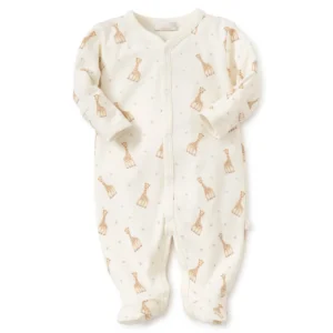 Kissy Kissy Sophie la Girafe Ecru Print Footie