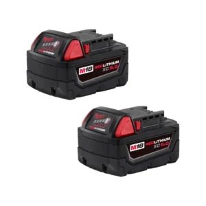 Milwaukee M18 REDLITHIUM XC5.0 Extended Capacity Battery Two Pack