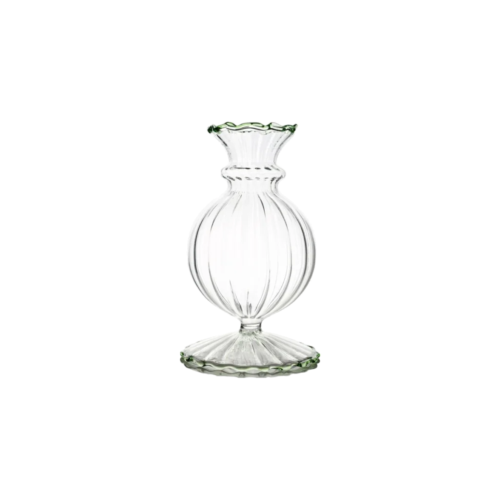 Miss Annie Bud Vase - Green Trim