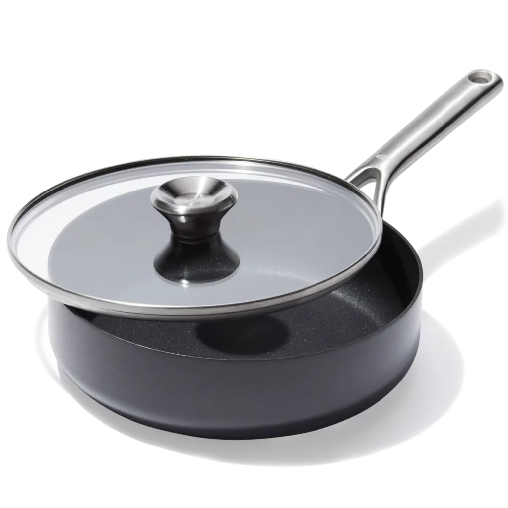 OXO Ceramic Professional Non-Stick 3-Quart Sauté Pan with Lid