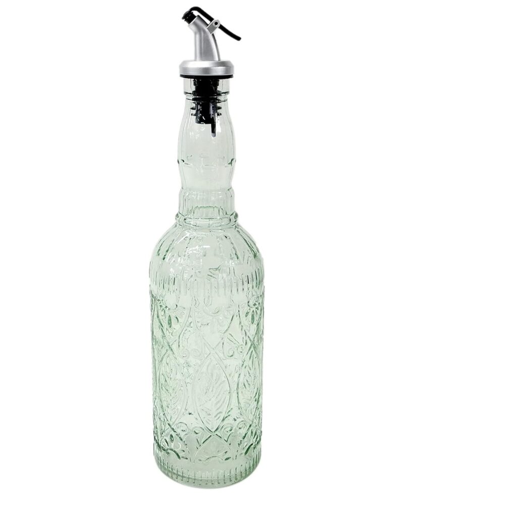 Grant Howard Roma Embossed Glass Cruet with Pourer (22 oz)