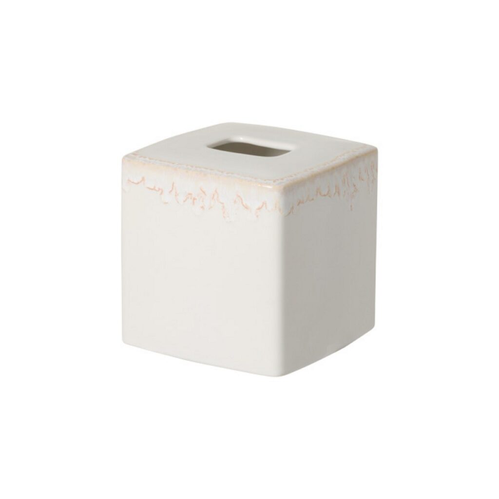 Costa Nova Taormina Boutique Tissue Box - Cloud White