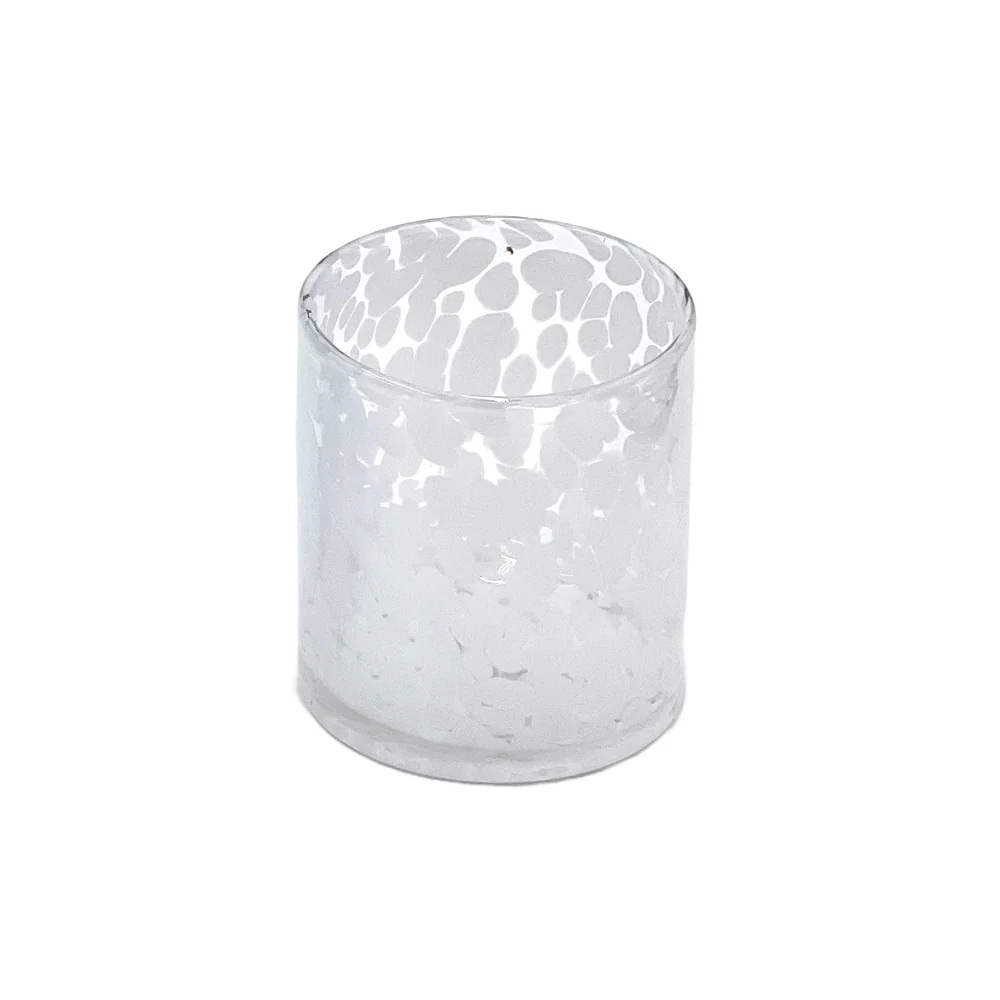 Torcello Spotted Rosa Tumbler - White Clear