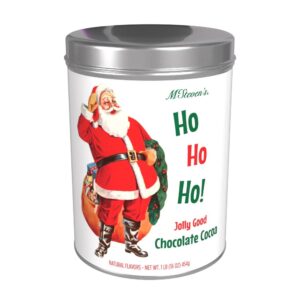 Vintage Santa Ho Ho Ho! Jolly Chocolate Cocoa (16 oz Tin)