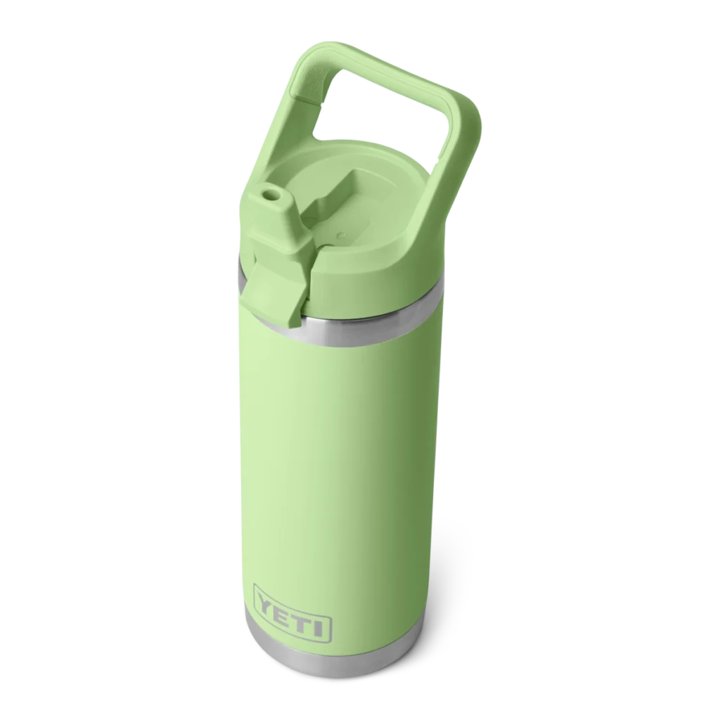 Yeti Rambler 18oz Water Bottle with Color Matched Straw Cap - Key Lime