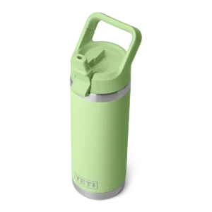 Yeti Rambler 18oz Water Bottle with Color Matched Straw Cap - Key Lime