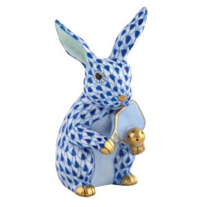 Herend Pickleball Bunny - Blue