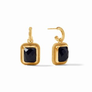 Julie Vos Cheval Hoop & Charm Earrings