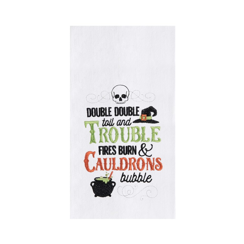 C&F Home Double Double Toil & Trouble Towel