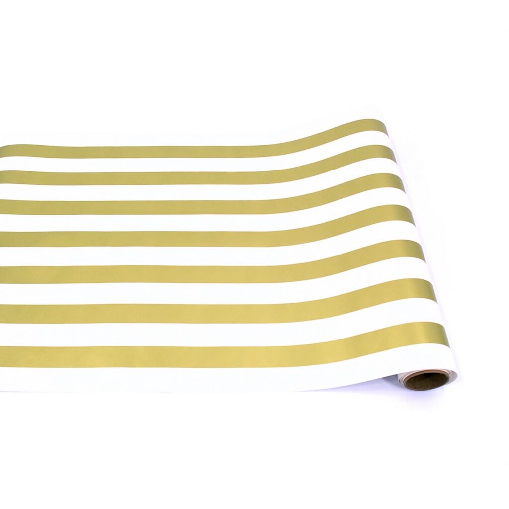 Hester & Cook Gold Classic Stripe Paper Runner