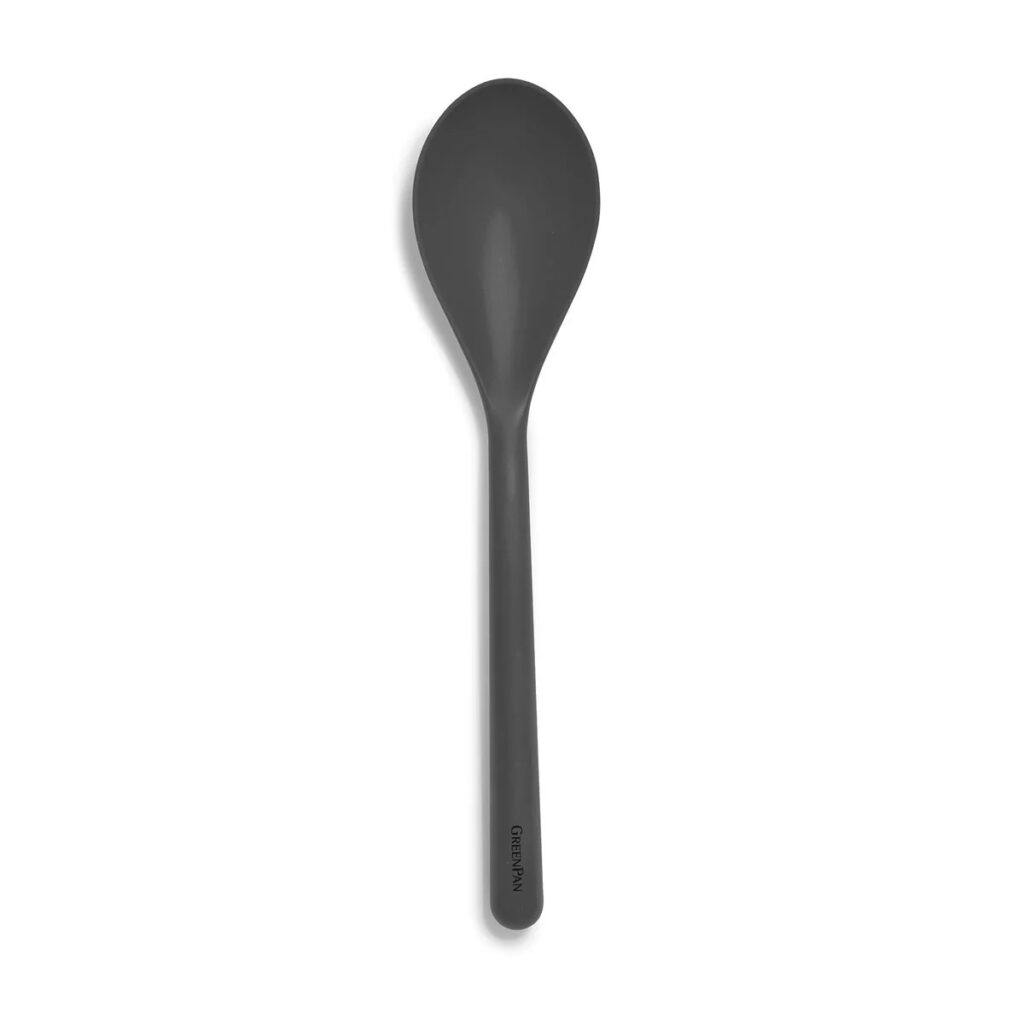 GreenPan Platinum Silicone Solid Spoon - Charcoal Grey