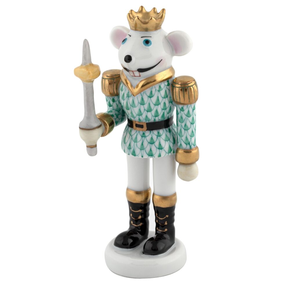 Herend Mouse King Nutcracker - Green