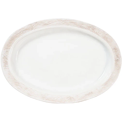 Juliska Blenheim Oak 18in Platter - Whitewash