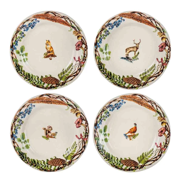 Juliska Forest Walk Dessert Plate Assorted Set