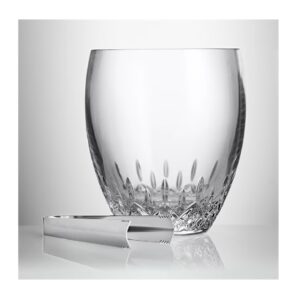 Waterford Lismore Essence Crystal Ice Bucket with Tongs