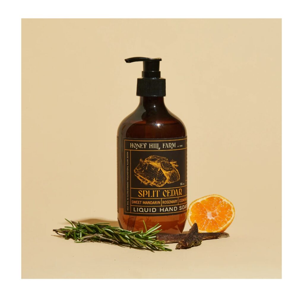 Honey Hill Farm 16 oz. Liquid Hand Soap - Split Cedar