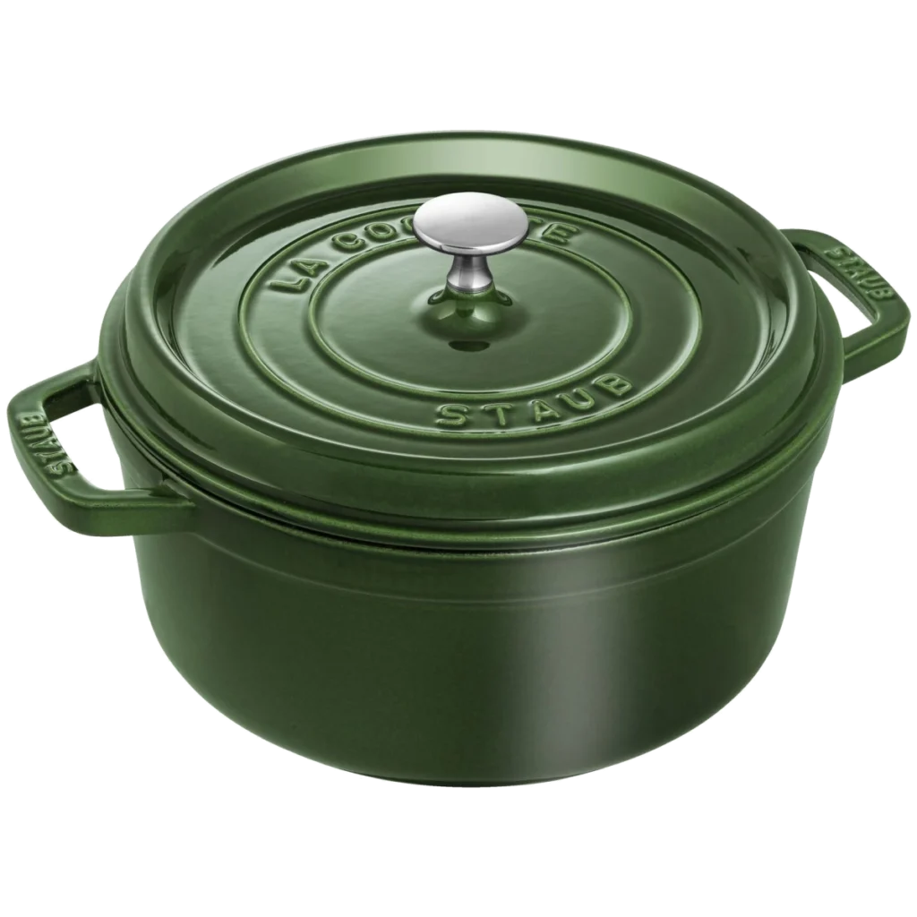 Staub 4 Qt Round Cocotte - Basil