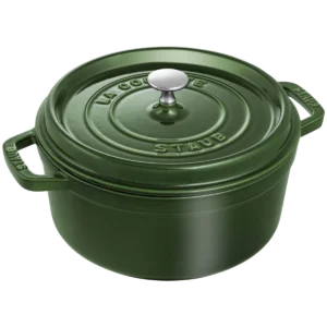 Staub 4 Qt Round Cocotte - Basil