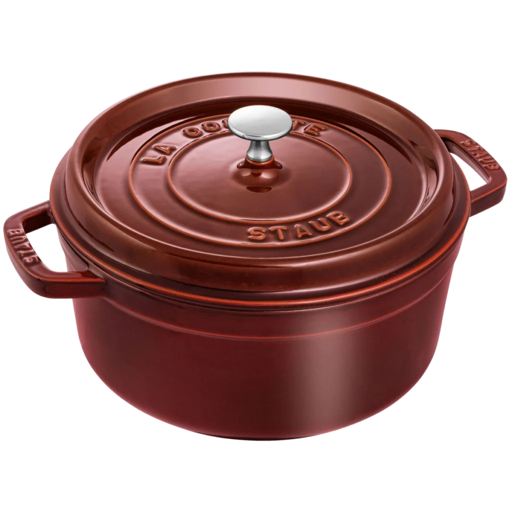 Staub 4 Qt Round Cocotte - Grenadine