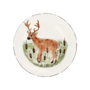 Vietri Wildlife Deer Salad Plate