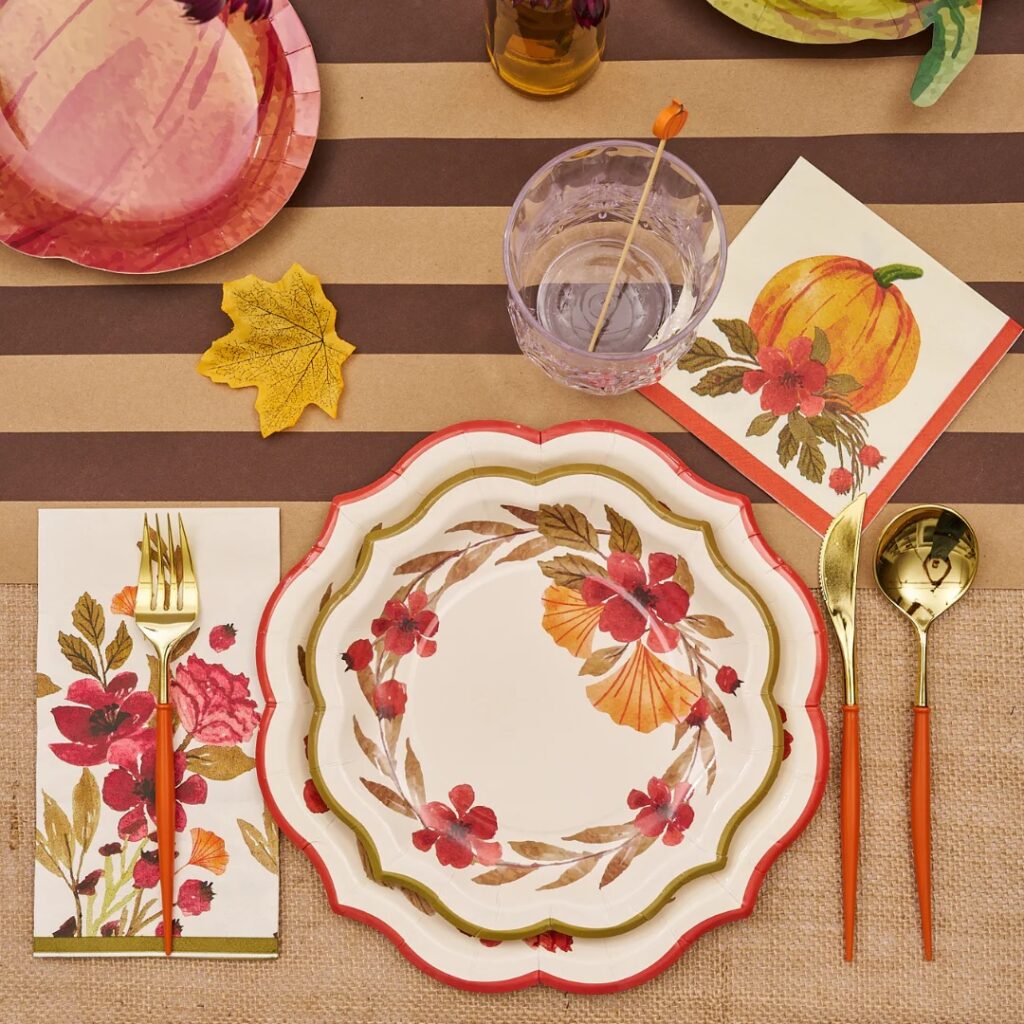 Fall salad plates best sale