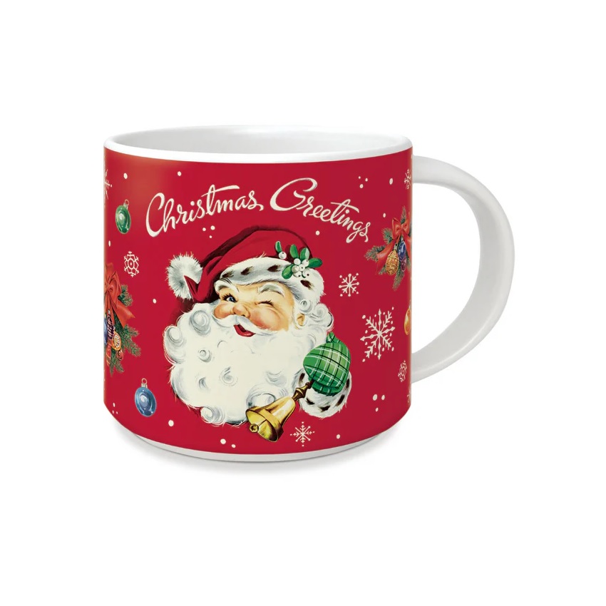 Cavallini & Co. Vintage Mug - Christmas Santa