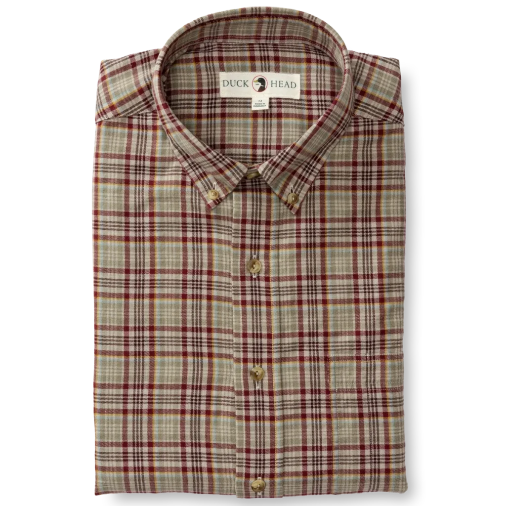 Duck Head Cotton Wool Twill Sport Shirt - Westfall Plaid