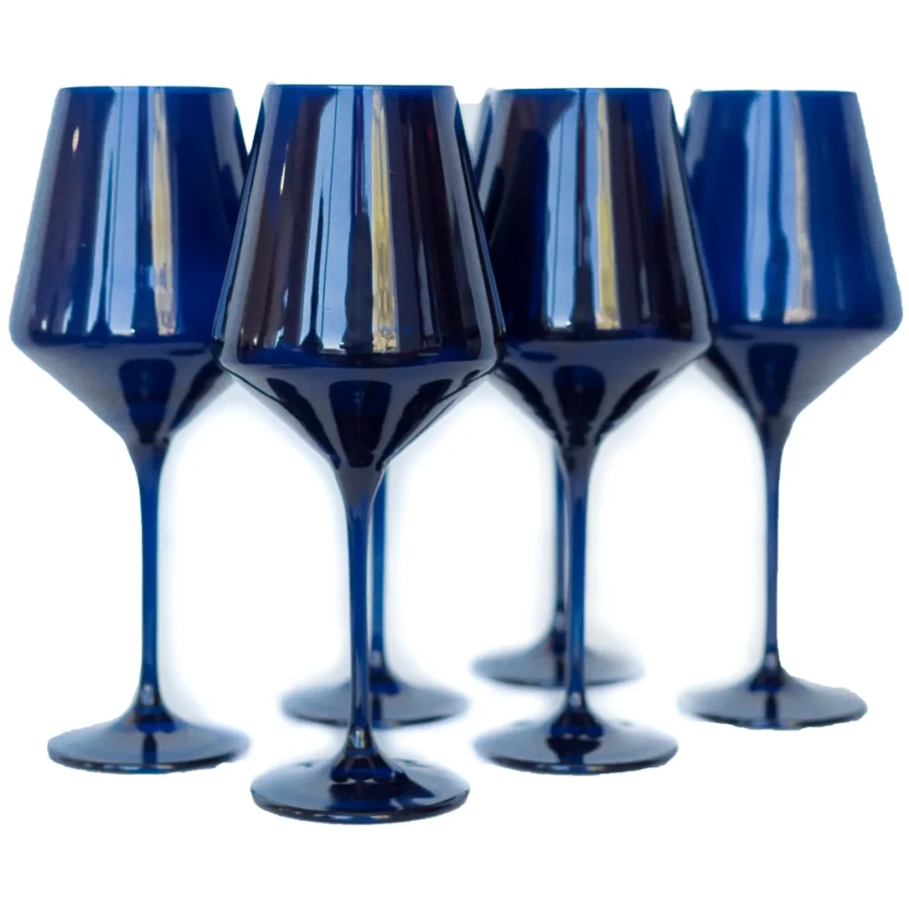 Estelle Wine Glass Set - Midnight Blue