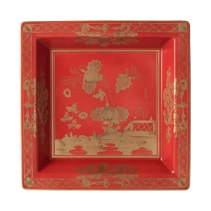 Ginori 1735 Oriente Italiano Large Square Change Tray - Rubrum