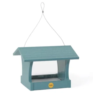 Green Solutions Medium Hopper Bird Feeder - Blue Recycled Plastic