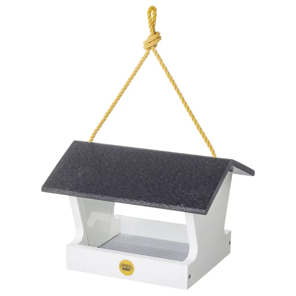 Green Solutions Modern Farmhouse Medium Hopper Feeder - Black and White