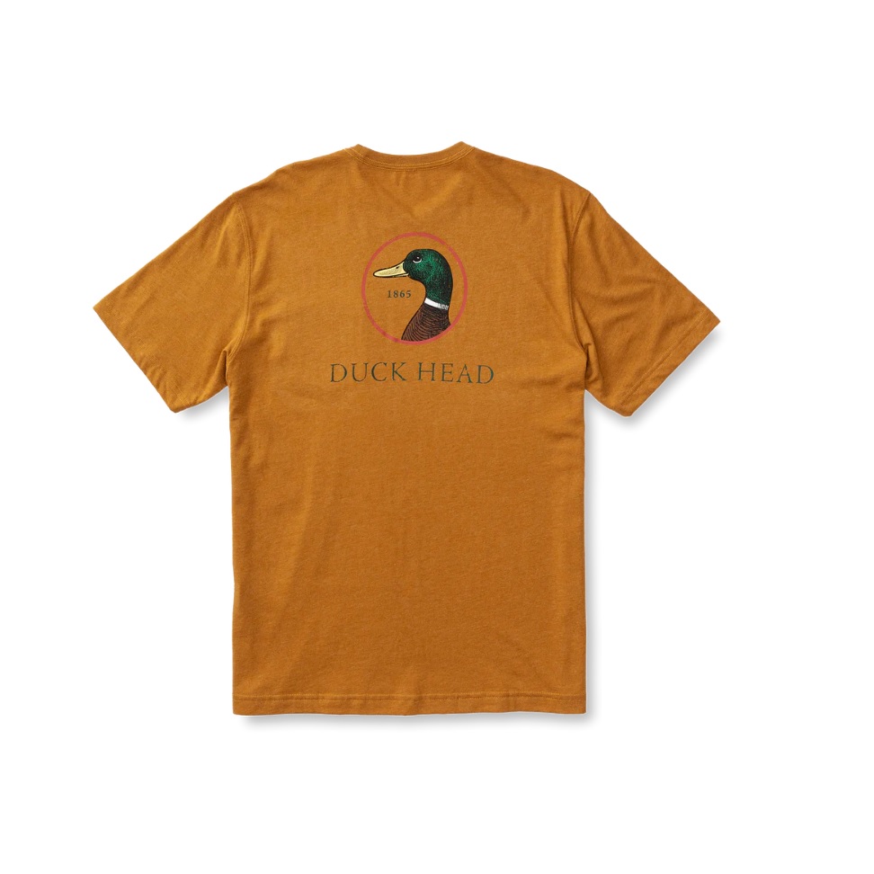 Duck Head Logo Short Sleeve T-Shirt - Honey Brown