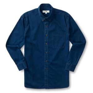 Duck Head Worley Solid Denim Sport Shirt - Indigo