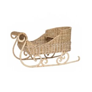 Juliska Provence Rattan Sleigh - Whitewash