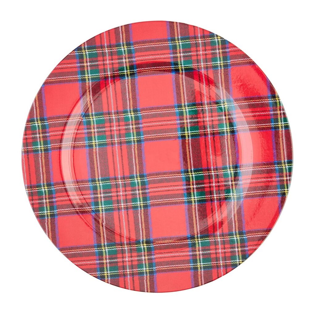 Mud Pie Tartan Charger