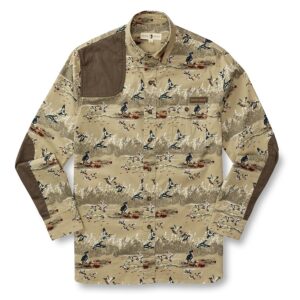 Duck Head Woodland Shooting Shirt - Khaki Print