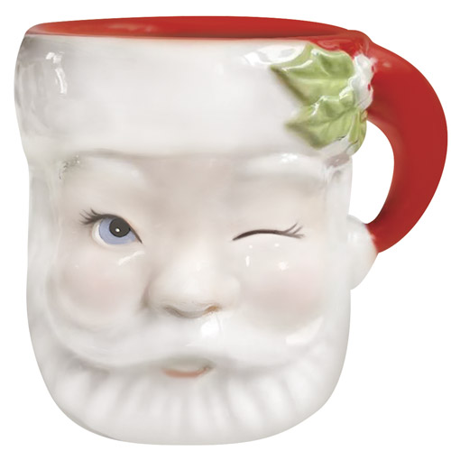 Winking Santa Mug