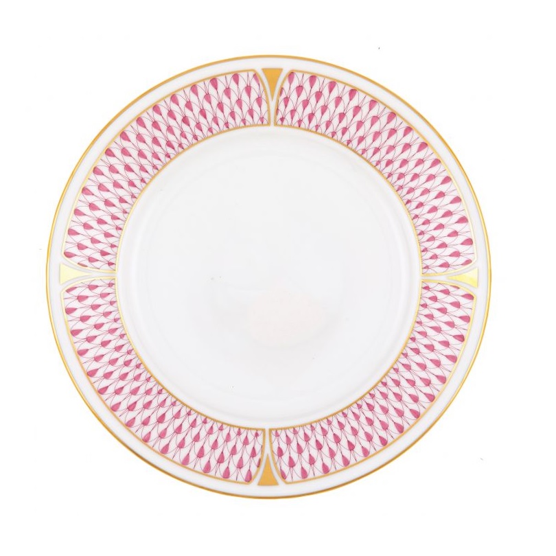 Herend Art Deco Salad Plate - Raspberry