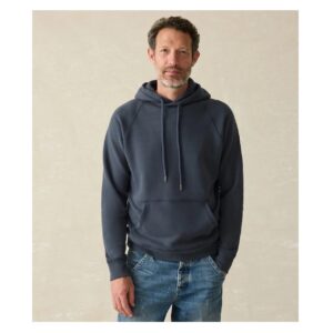 Faherty High Standard Fleece Hoodie - Blue Nights