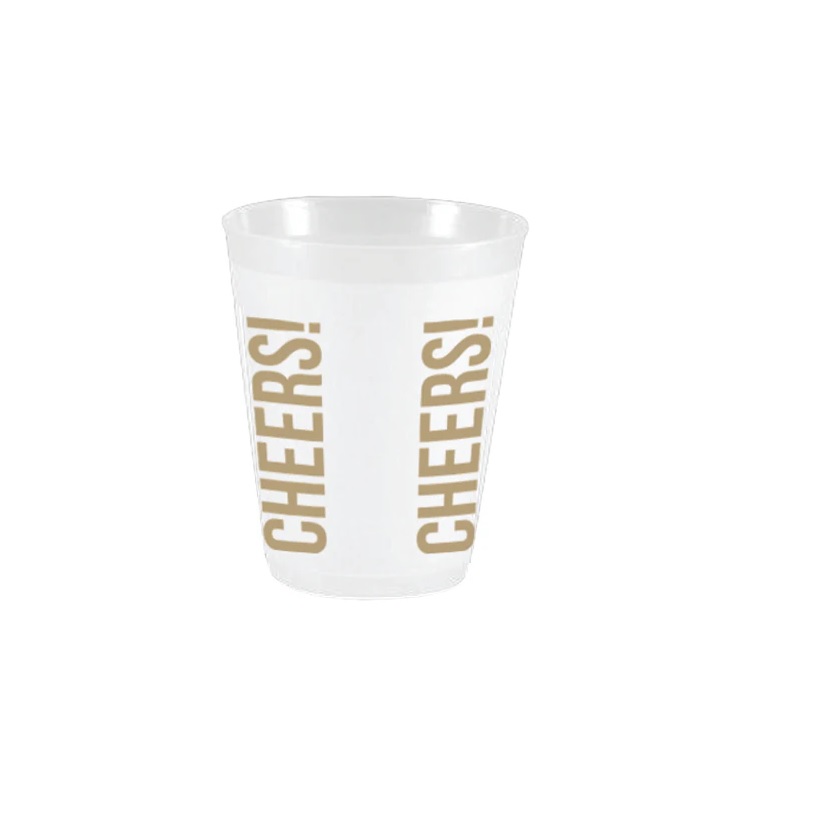 Sassy Cups Cheers Vertical Wrap Frosted Flex Cups