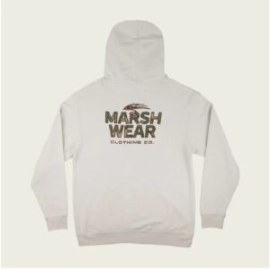 Marsh Wear Fly Patch Hoodie - Stone Heather